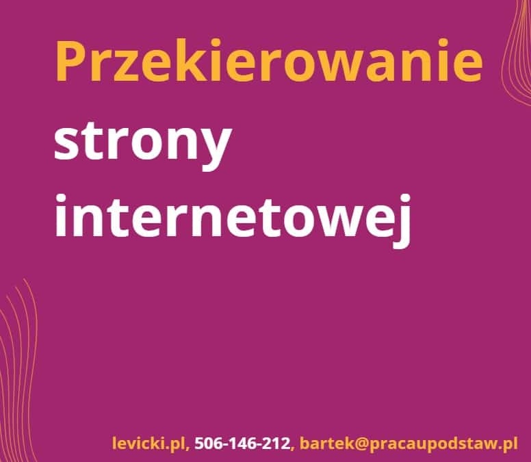 Przekierowanie strony internetowej