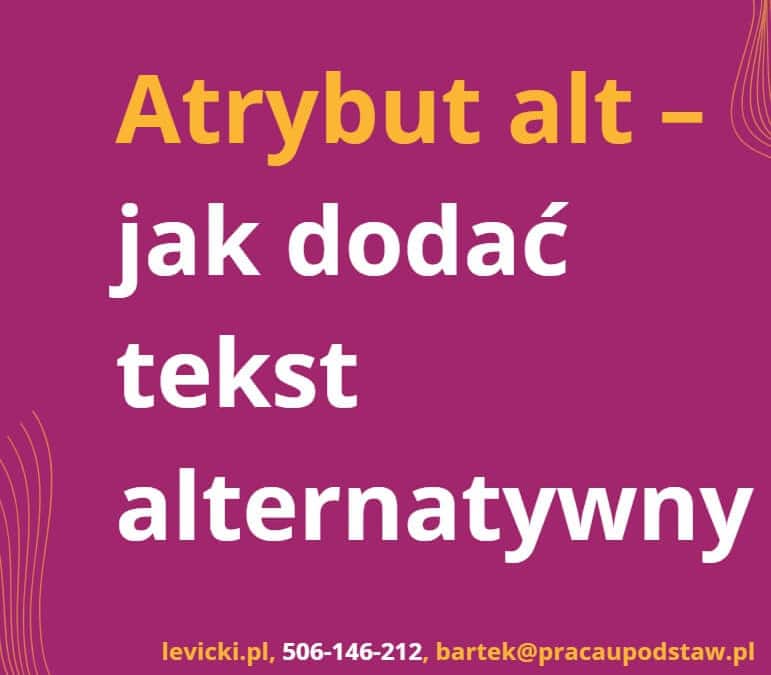 Atrybut alt - jak dodać tekst alternatywny
