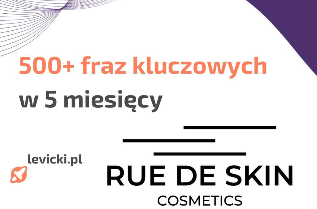 seo case study marki rue de skin