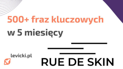 seo case study marki rue de skin