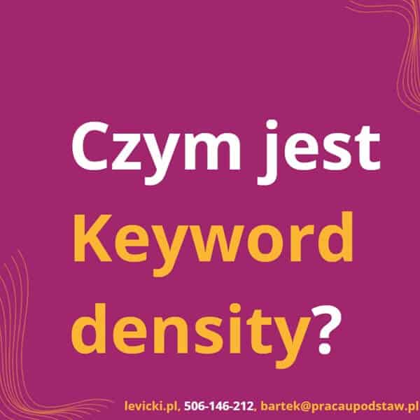 Czym jest keyword density