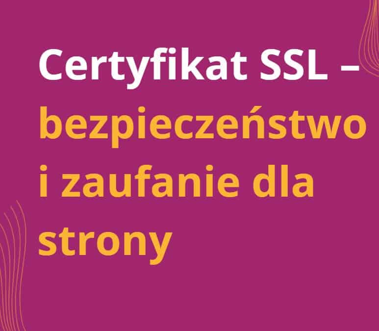 Certyfikat SSL