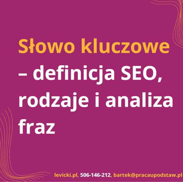 Słowo kluczowe - definicja SEO