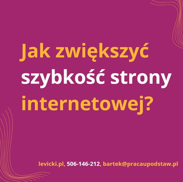 Jak zwiększyć szybkość strony internetowej?