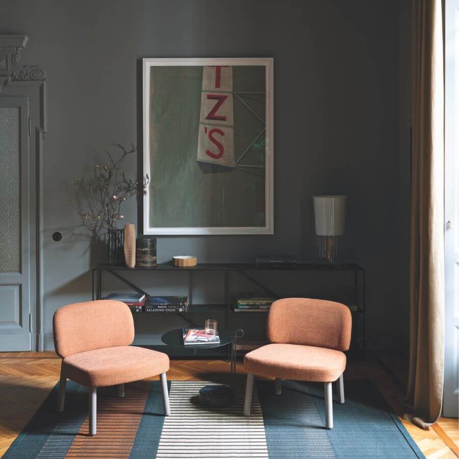 ekskluzywne włoskie meble mellow form w salonie