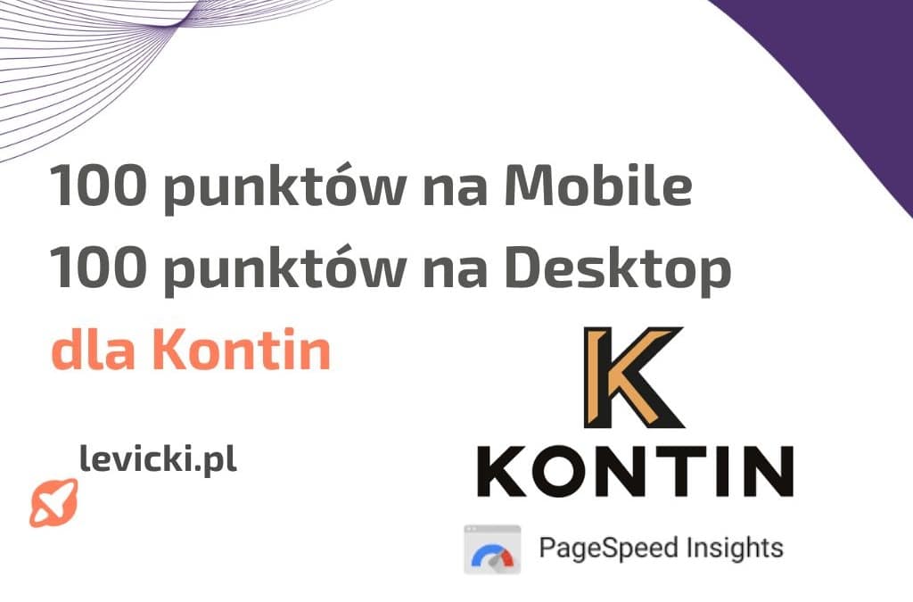SEO kontin 100 punktów na urządzeniach mobilnych i stacjonarnych w teście szybkości ładowania się strony internetowej