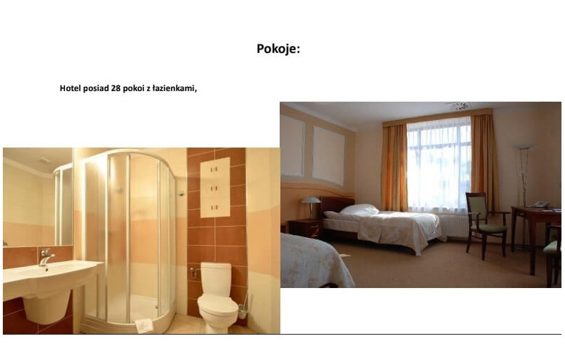 Pokoje hotelowe z prywatnymi łazienkami